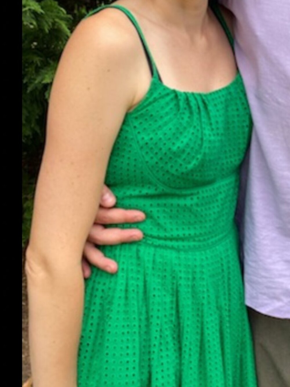 Emily and Fin Palm Green Eyelet dress